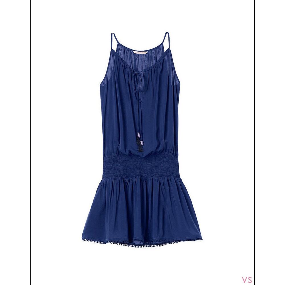Victoria’s Secret Vintage Mini Dress Festival Y2K Navy Adjustable XL